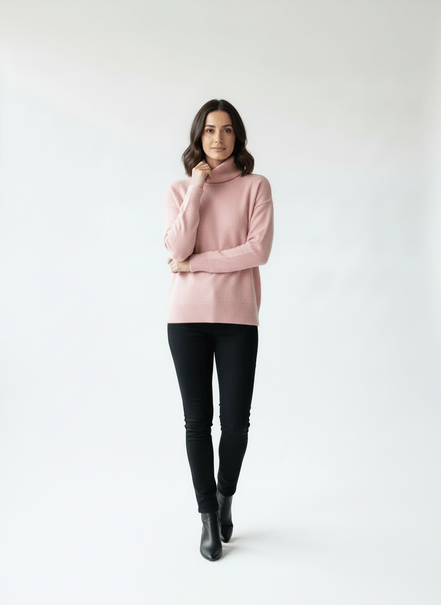 Heirloom Mock-Neck Cashmere Pullover - Image 2